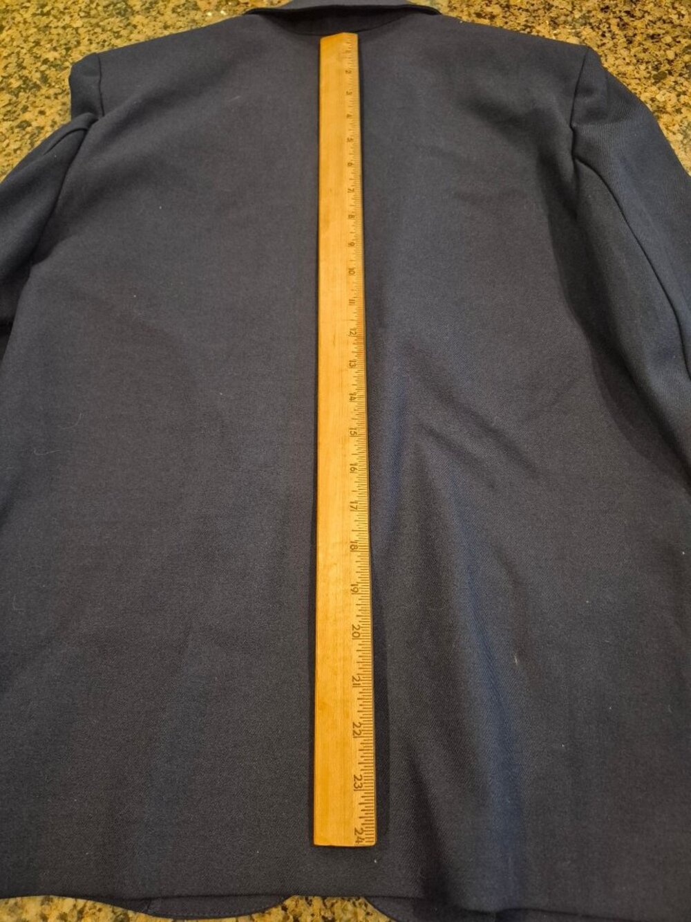 Haberdashery Navy Blue Petite Leslie Fay Blazer Size 8 Vintage USA Single Button - Picture 2 of 6